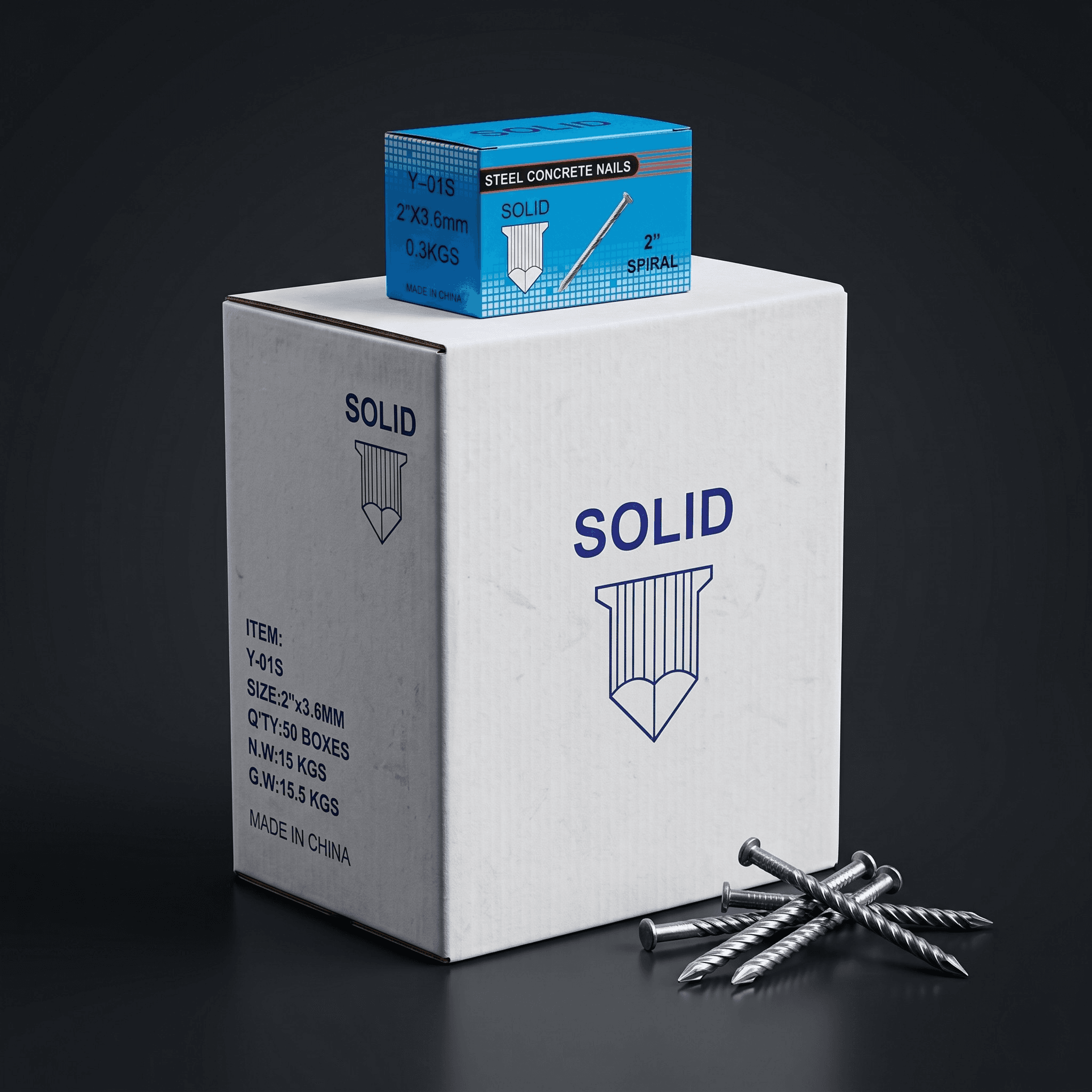 Solid Concrete Nails